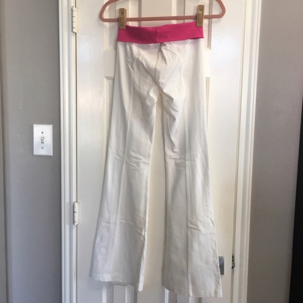 Bebe Sport Yoga Pants white/raspberry